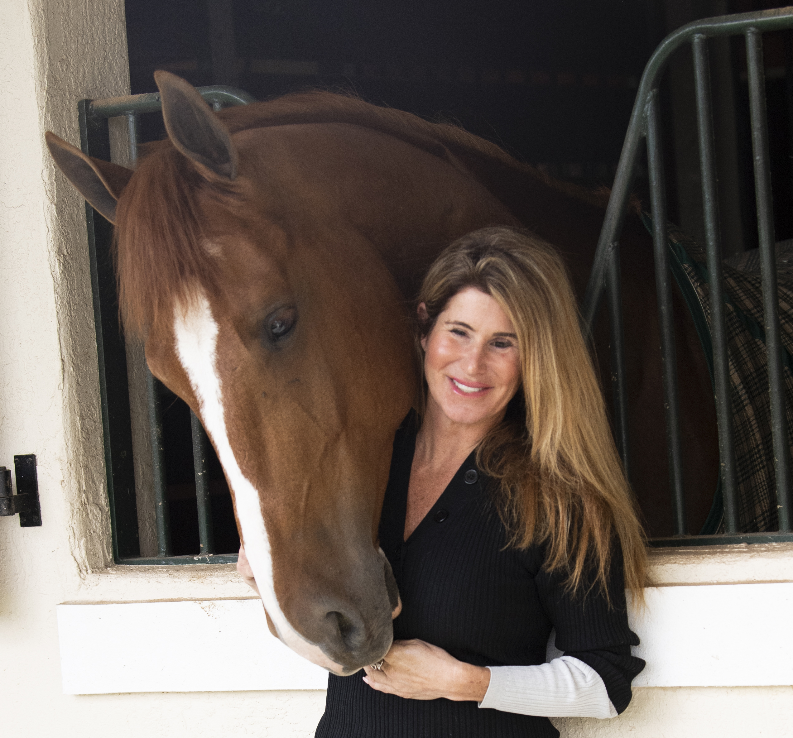 Lissa Bachner with a horse